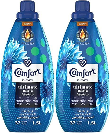 Comfort Ultimate Care Concentrated Fabric Softener For Long Lasting Fragrance Iris And