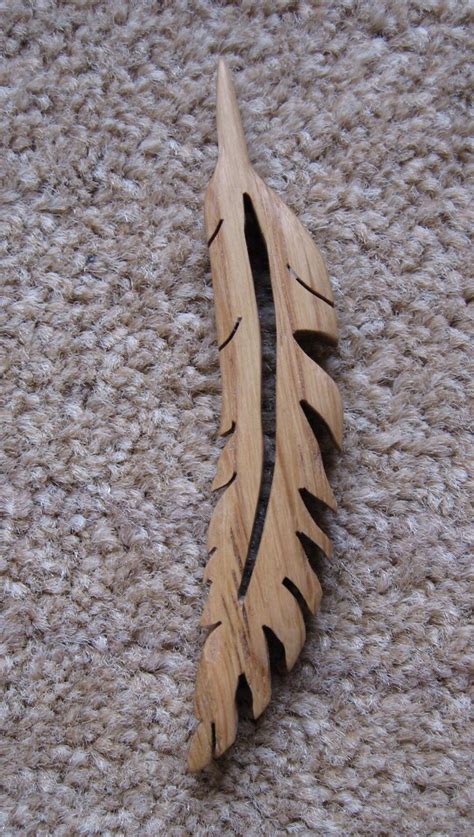 Oak Feather Scroll Saw Wood Carving Patterns Wood Carving Designs