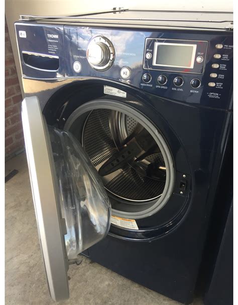 (5 pills $10) my washer is located in my basement beside a laundry sink. LG LG TROMM FRONT LOAD STEAM BLUE WASHING MACHINE ...