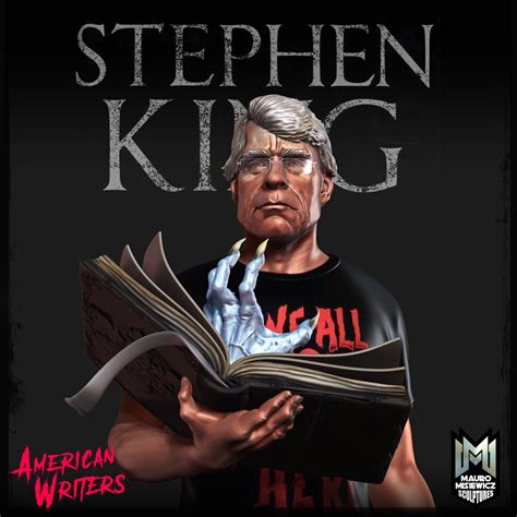 mauro misiewicz stephen king fan art figure sculpture american writers series