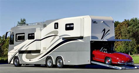 This Luxury Motorhome With A Built In Garage Is Making Everyone Want
