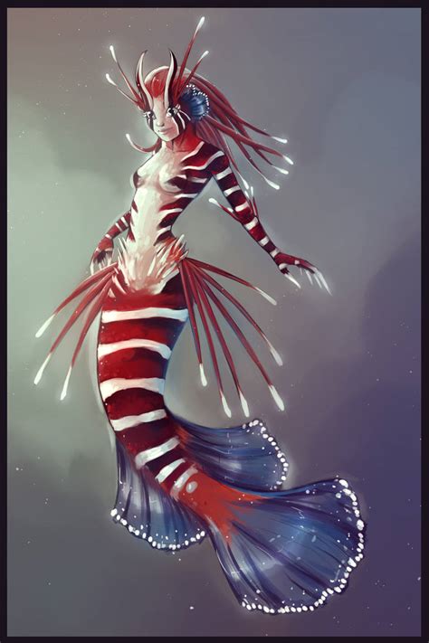 Lionfish Mermaid By Skyllee On Deviantart
