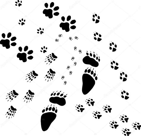 These animal track pictures, including raccoon tracks, rabbit tracks, skunk tracks and more, will help you identify the animal footprints in your yard, from the old farmer's almanac. Animal Tracks Drawing at GetDrawings | Free download