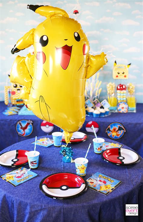 Pokemon Party Ideas Dining Table Diy Pokemon Pokeball Plates