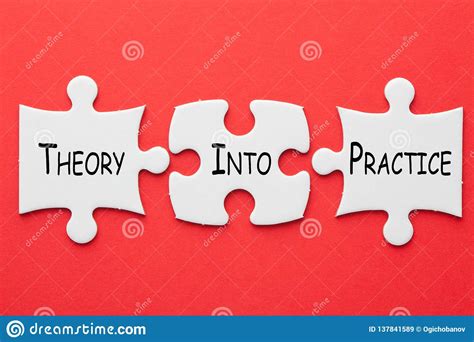 Theory Into Practice Concept Stock Image - Image of concept, challenge ...