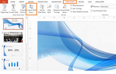 How To Make A Custom Slide Show In Powerpoint 2016 Free Powerpoint