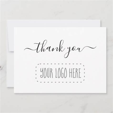Simple Business Thank You Card Add Logo Au