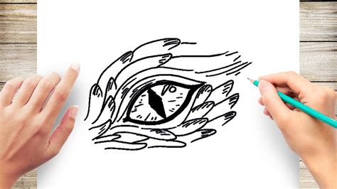 How To Draw Dragon Eyes For Beginner Youtube