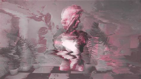Wallpaper vaporwave statue glitch art • Wallpaper For You HD Wallpaper