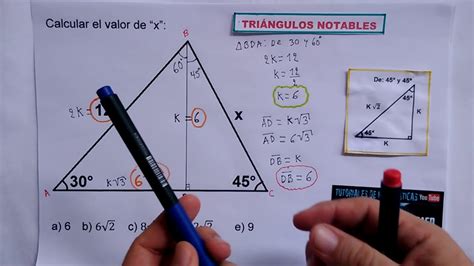 7 Triangulo Notable De 30° Y 60° Y De 45° Triángulos Rectángulos