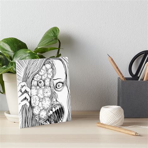 Junji Ito Eyes Art Board Print For Sale By Weloveanime Redbubble