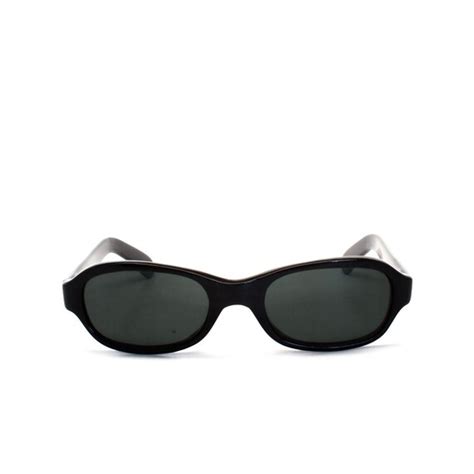 Genuine Vintage 90s Black Oval Deadstock Sunglasses Gem