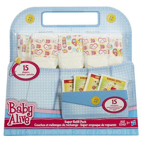 Baby Alive Doll Food And Diapers Super Refill Pack 30 Pieces Ebay