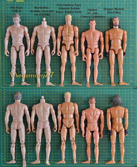 One Sixth Scale Male Action Figure Body Size And Skin Color Tone