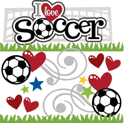 I Love Soccer SVG scrapbook file soccer svg files soccer svg cuts soccer ball cut files