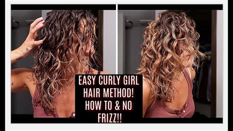 Easy Curly Girl Method How To Beginners Curlystyly