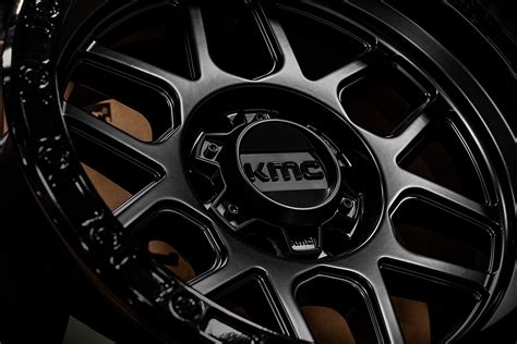 Kmc Mesa Km544 Satin Black Gloss Black Custom Wheels Rims Km544