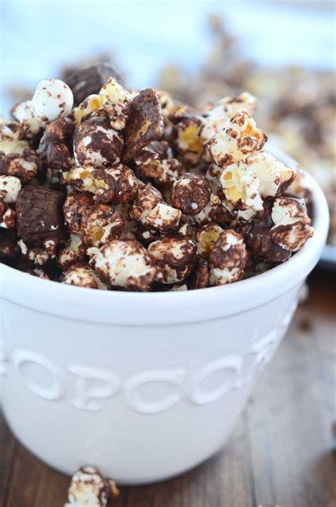 Peanut Butter Cup Smores Popcorn Lifes Ambrosia