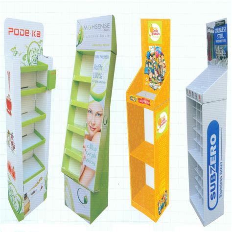 Automatic Assembly Cardboard Pop Up Floor Display Stand Cardboard
