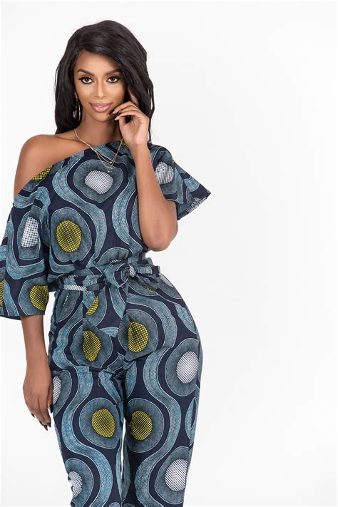 Gorgeous One Shoulder Jumpsuit By African Fashion Brand Grass Fields Clothing The Vibrant