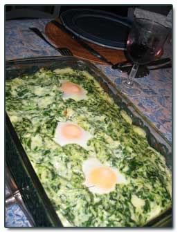 Recette oeufs aux épinards à la sauce béchamel à la mornay