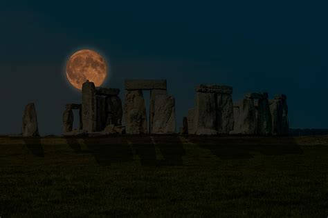 Stonehenge Moon Night Free Photo On Pixabay Pixabay