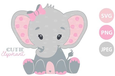 Baby Elephant Decor Svg | PeepsBurgh
