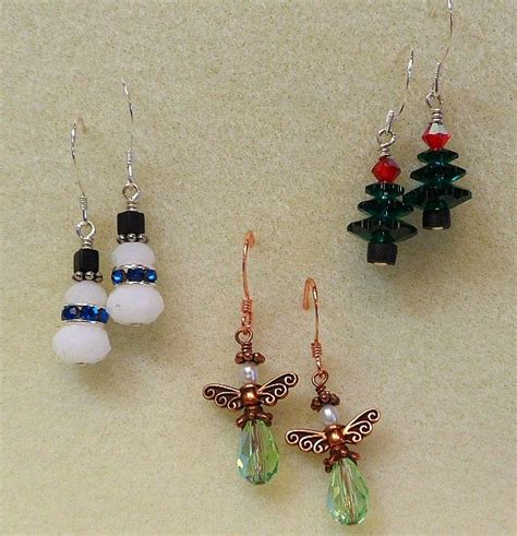 Christmas Bead Earrings To Make Earrings Ideas Beaded Earrings
