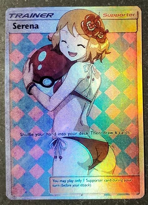 Special Pokemon Serena Collectible Trainer Rare Holo Handmade Etsy