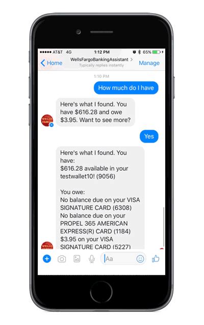 Setting up messenger without a facebook account. Wells Fargo first U.S. bank with Facebook Messenger chatbot