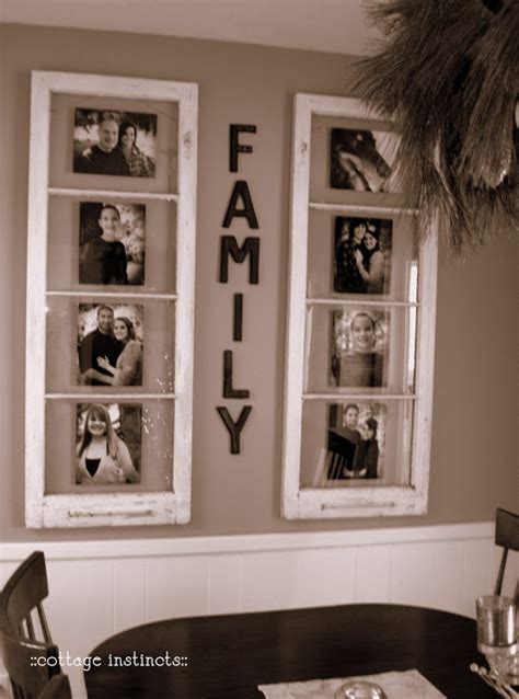 Wall décor such as a picture and frame are all it takes to celebrate a family photo, puppy poster, or something else. Old Windows as Pictures Frames | Home Design, Garden & Architecture Blog Magazine