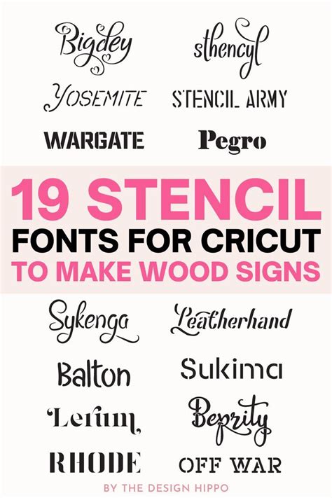 19 Stencil Fonts For Cricut That Will Make You A Stenciling Pro Artofit