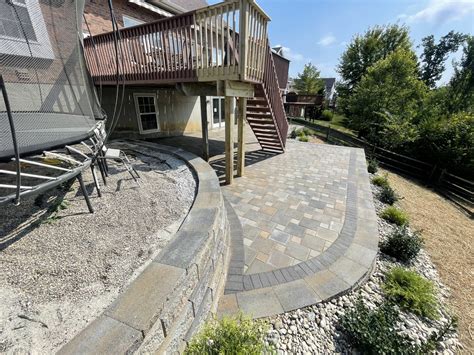 Paver Patio And Landscaping Presentable Landscaping