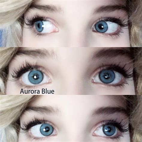 Vcee Aurora Blue Colored Contact Lenses | Contact lenses colored, Colored eye contacts, Color lenses