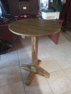 The top of this end table is batten and board construction, giving an old world feel to this useful piece of furniture. Bar Height Pub Table - Cheap! | Bar table diy, Diy outdoor bar, Diy table
