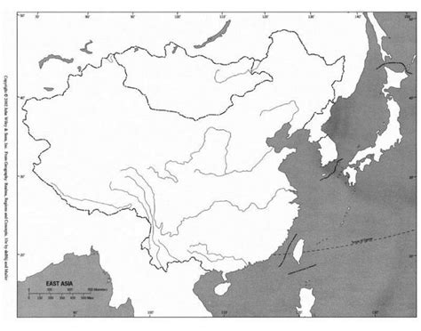 East Asia Blank Physical Map Images And Photos Finder