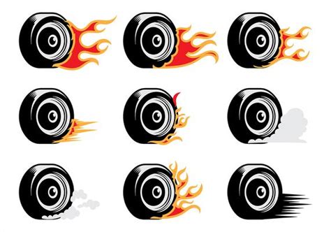 Tire Burnout Vector Art Icons And Graphics For Free Download