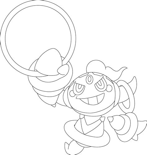 Hoopa Pokemon Coloring Page Colouringpages