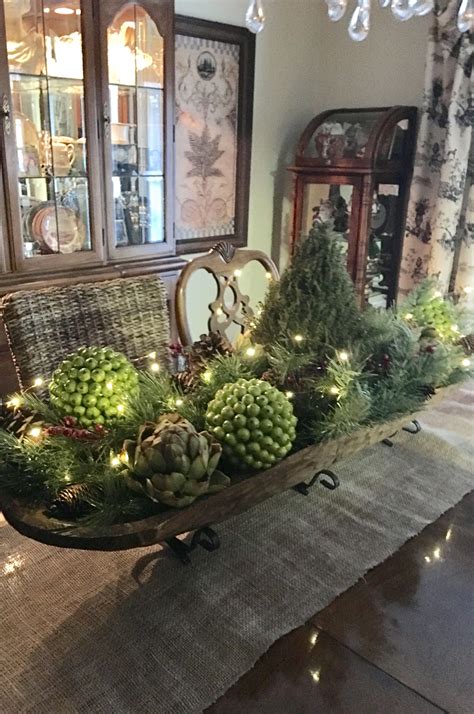 Check out our decorate bread box selection for the very best in unique or custom, handmade pieces from our shops. Winter scape dough bowl arrangement. Use what you got and t… | Christmas table decorations ...