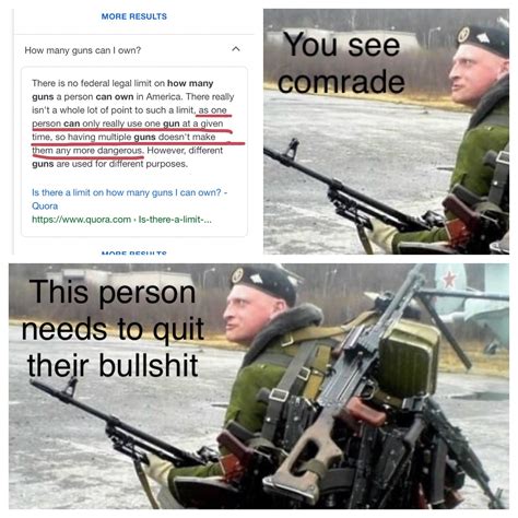 You See Comrade You Need More Gun Ryouseecomrade