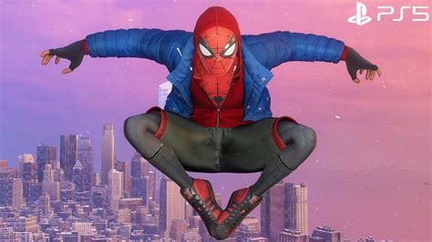 Spider Man Miles Morales Ps5 Sportswear Suit Free Roam Gameplay 4k