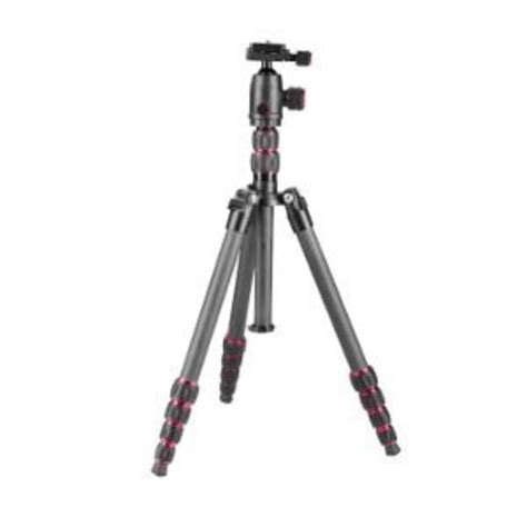 Optex Black 5 Section Carbon Fibre Inverting Tripod With Ballhead