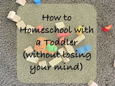 How To Homeschool With A Toddler Without Losing Your Mind Life With