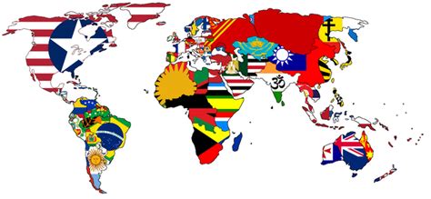 Image World Map With Flagspng Alternative History Fandom Powered