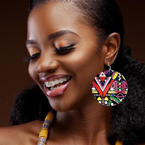 African Earrings For Women Etsy