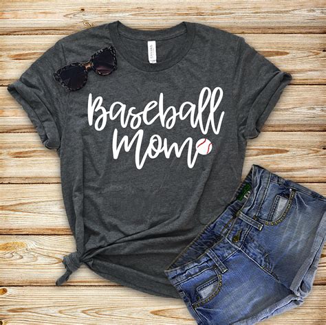 baseball mom t shirt baseball mom etsy uk