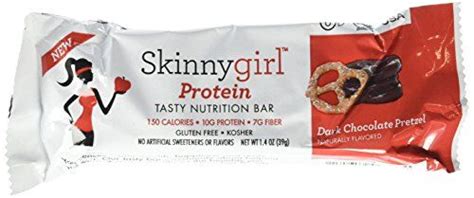 Skinnygirl Protein Bar Dark Chocolate Pretzel 14 Ounce Pack Of 12 Nutrition Bars