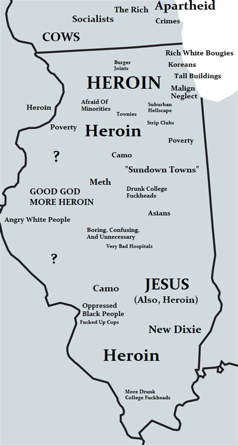 A Judgemental Map Of Illinois Rillinois
