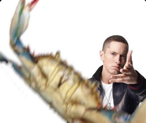 Slim Shady Crab Rave Funny Marshal Mathers Random Strange Weird Eminem Memes Crab Memes Sport