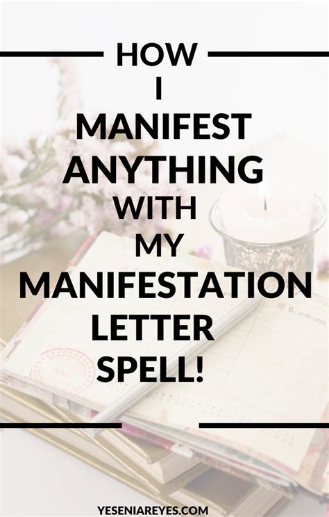 How To Write A Manifestation Letter With My Magical Ingredient